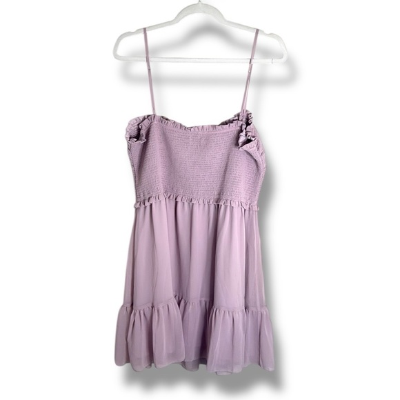 Aritzia Wilfred Tempest Sleeveless Mini Dress Lilac Purple Size Large - Picture 6 of 6